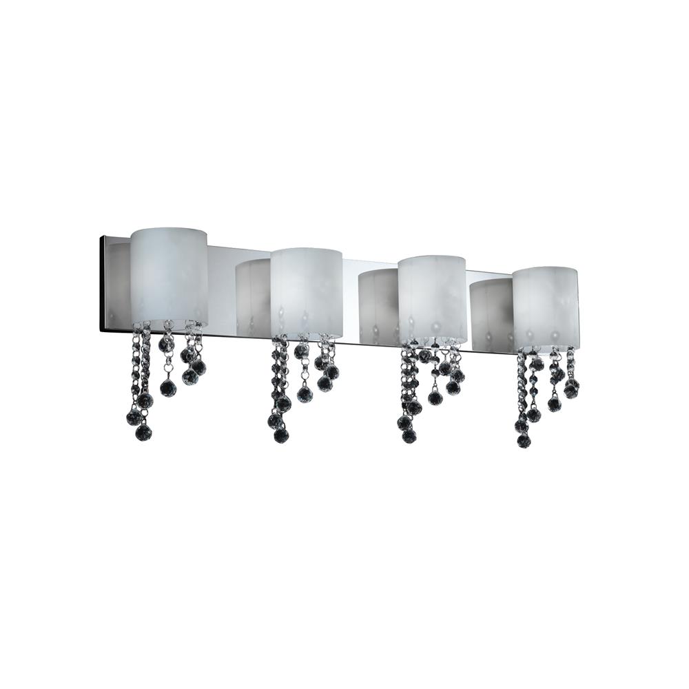 Z-Lite 871CH-4V 4 Light Vanity in Chrome with a Matte Opal Shade